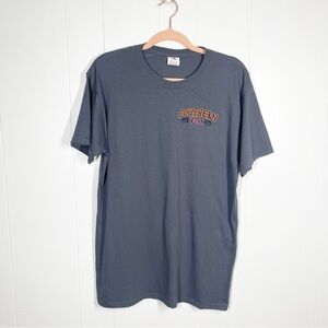 Fruit of the Loom Gray Happy Fall Y'All Graphic Short Sleeve Tee Medium